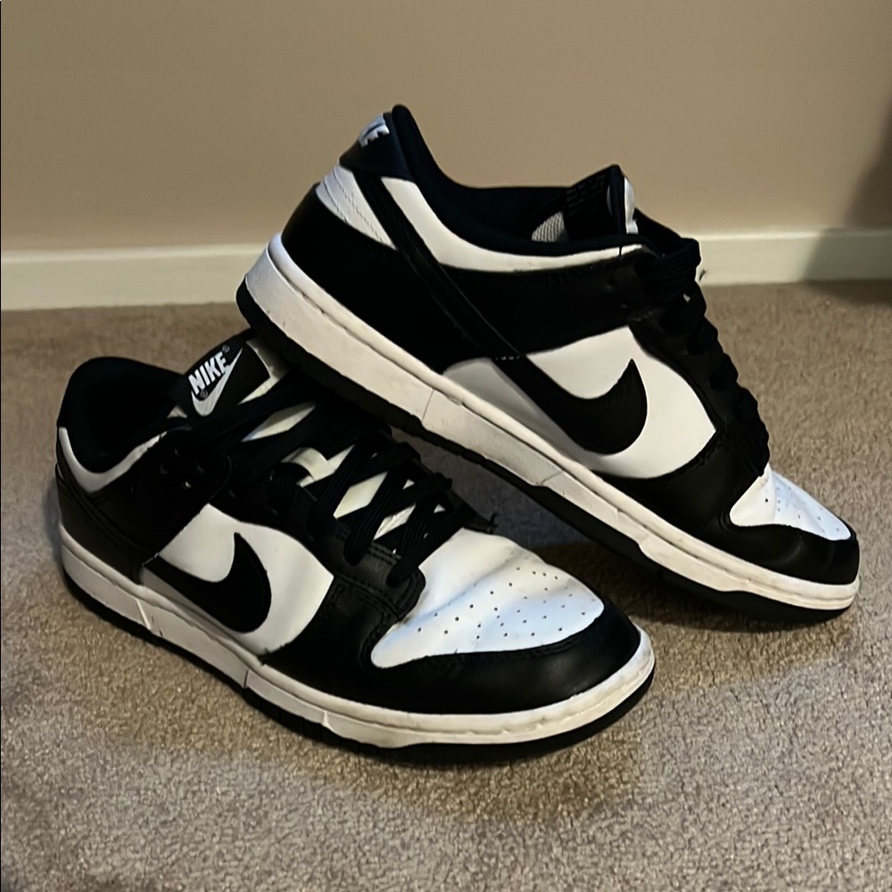 Nike Women's Black and White Low Dunk Pandas- Women’s 9